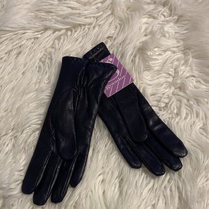 GRANDOE Black Leather Gloves for Women size S brand new